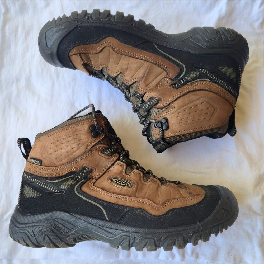 Keen Targhee IV Mid Men's Waterproof Leather Hiking Boots Brown Size 10 - Picture 4 of 8